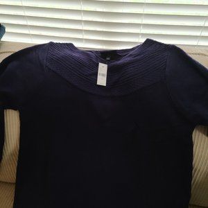 Lane Bryant Navy Boatneck Sweater